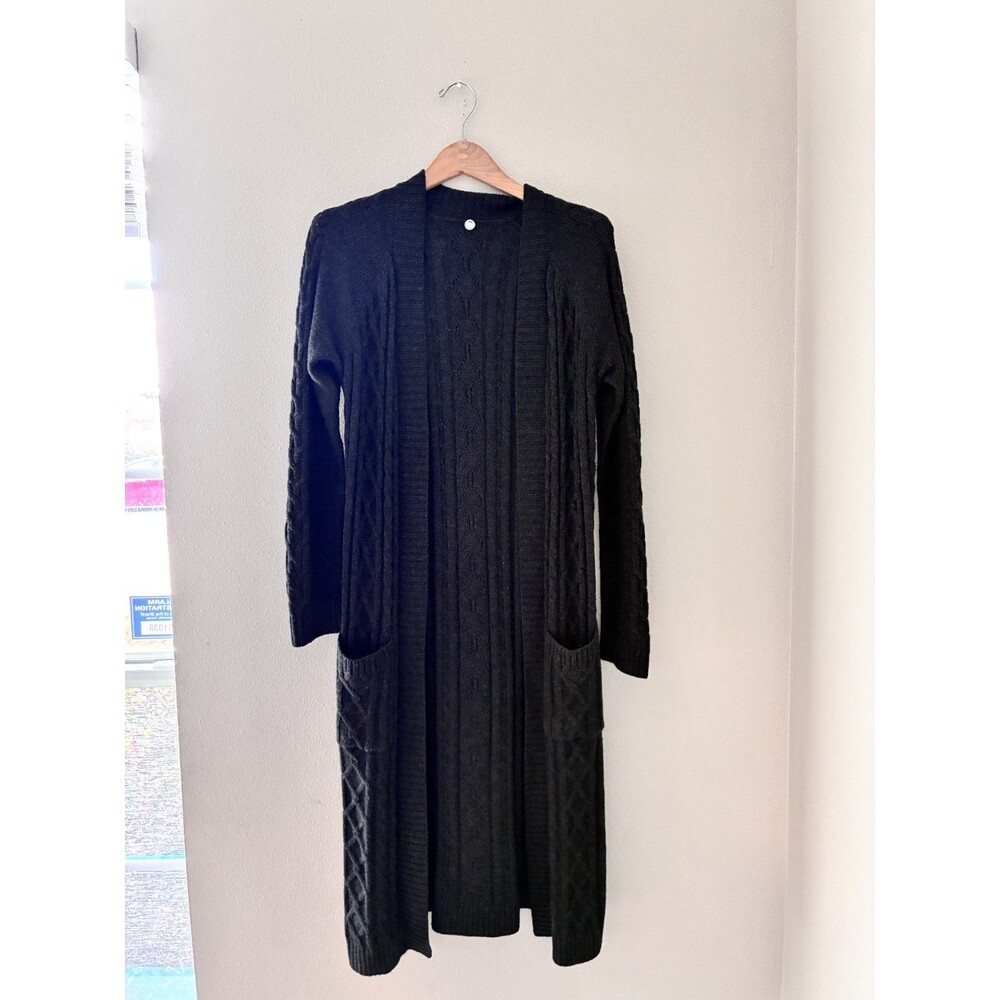 Margaret OLeary‎ Womens Long Sleeve Open Front Cardigan Gray Size Small